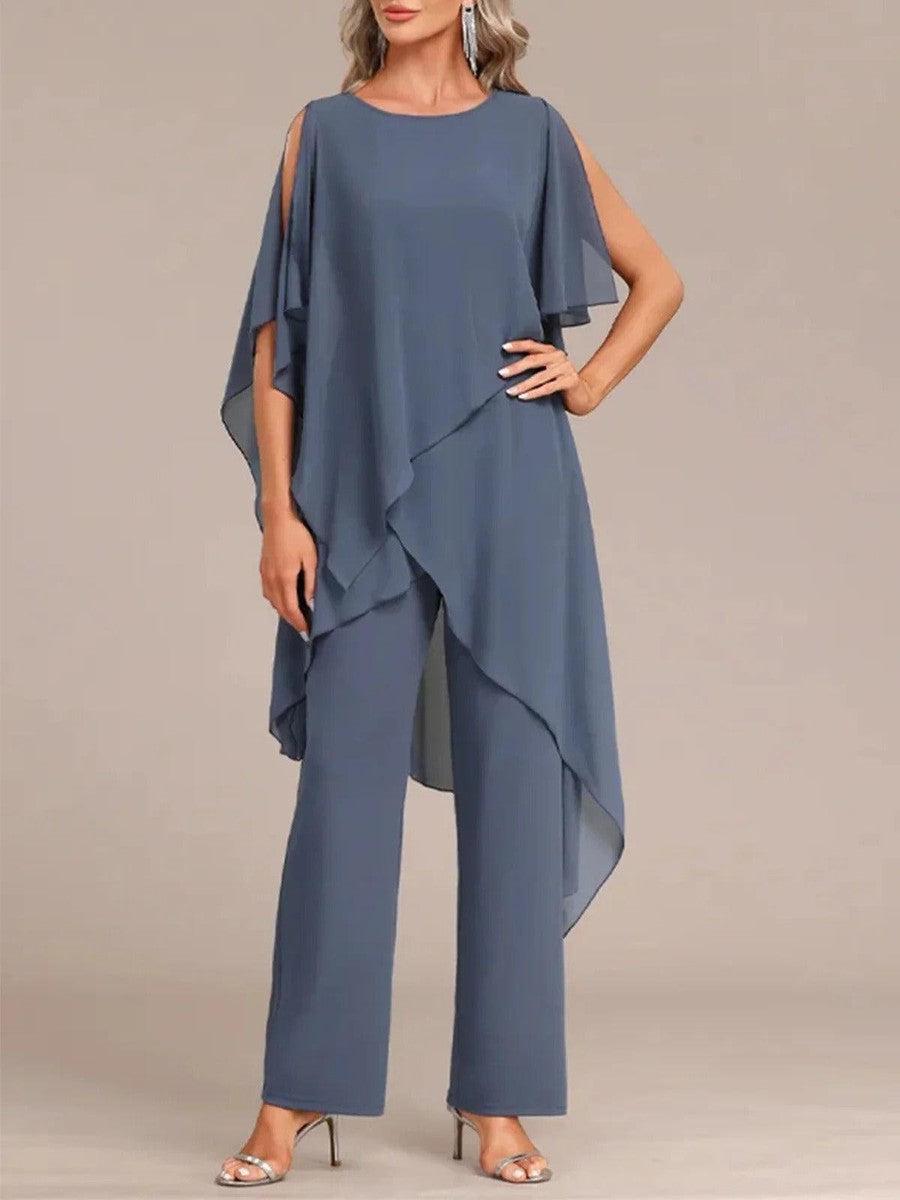 Round Neck Two-Piece Set