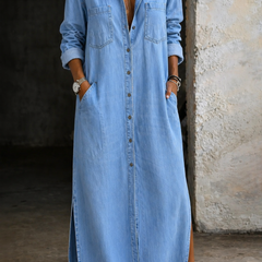 Denim Button Down Dress