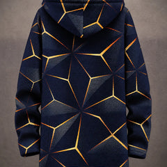 Geometric Hooded Jacket