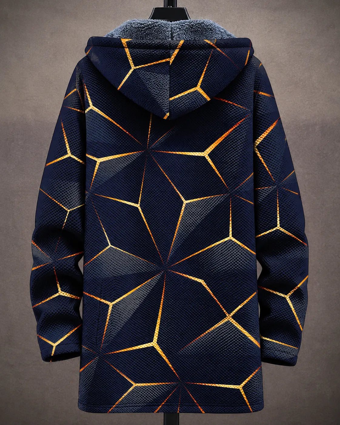 Geometric Hooded Jacket