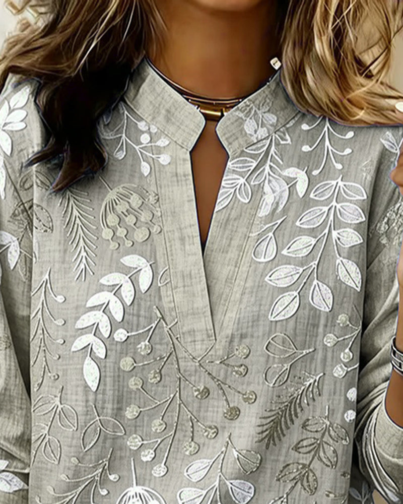 Botanical Print Blouse