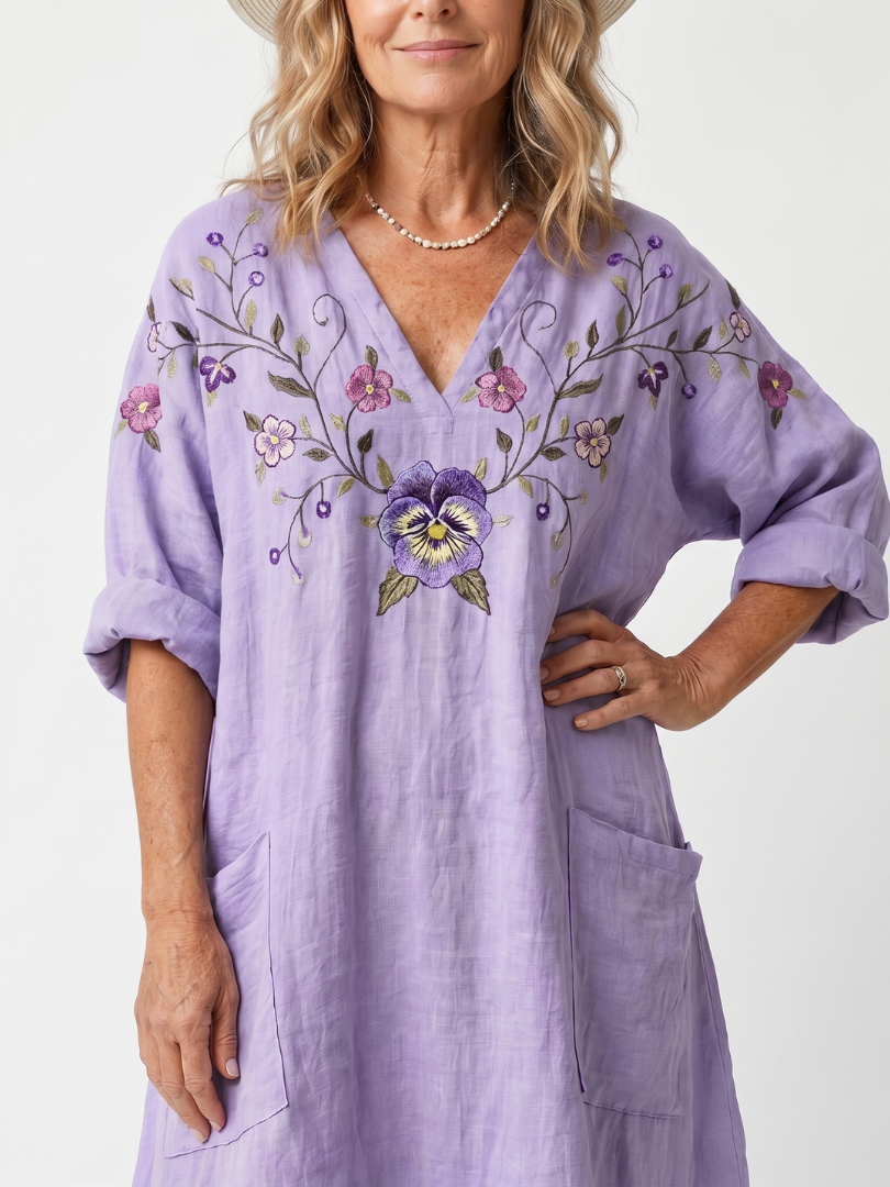 Roxanne | Oversized Floral Midi Dress