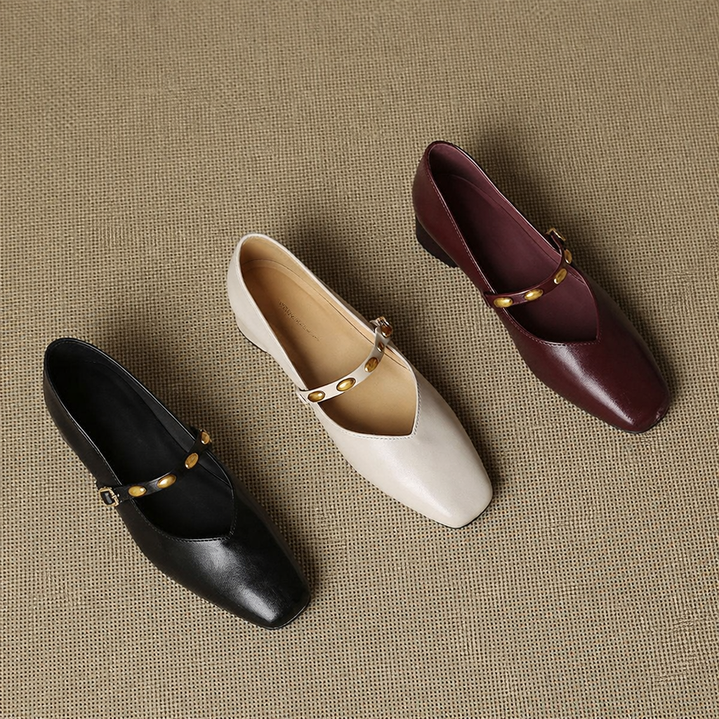 Genuine Leather Flats