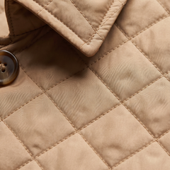 Kelley quilted jacket, close-up of the material