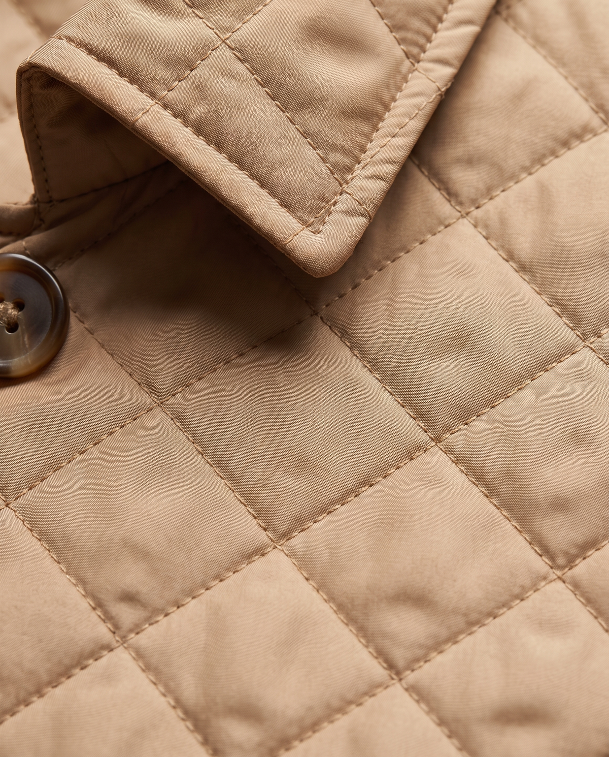 Kelley quilted jacket, close-up of the material