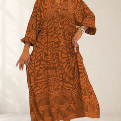 Maxi Dress With Elegant Print