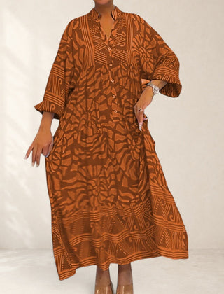 Maxi Dress With Elegant Print