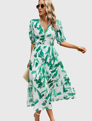Flattering Floral Midi Dress