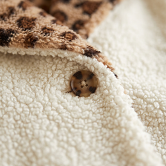 Lori teddy coat, close-up of the material