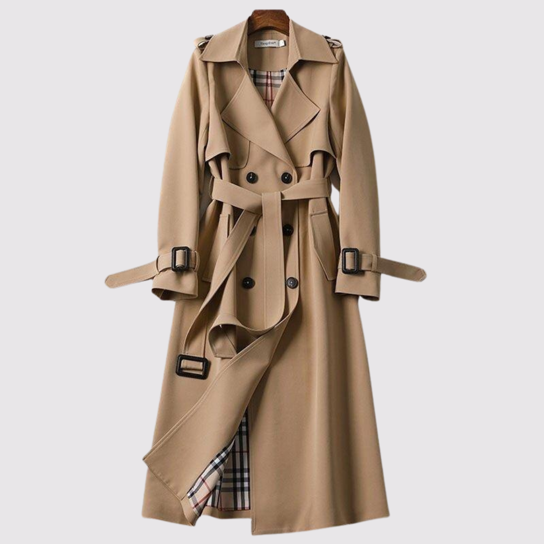 Tavia | Elegant Timeless Belted Trench Coat