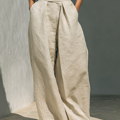 Zinnia | Sleeveless Top & Wide-Leg Pant Set