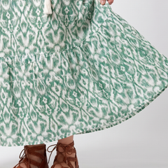 Olivia | Flowy Printed Midi Dress