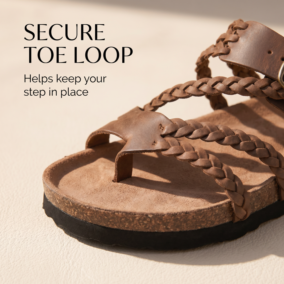 Braided Cork Sandals