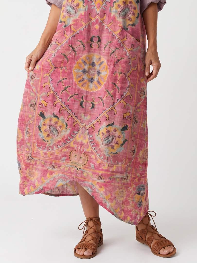 Clara | Printed Midi Dress with Pockets