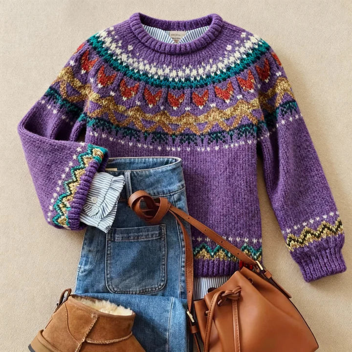 Purple Fair Isle Jumper