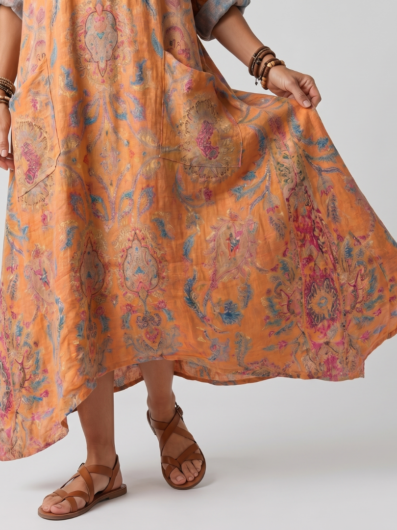 Isla | Midi Dress with Large Pockets
