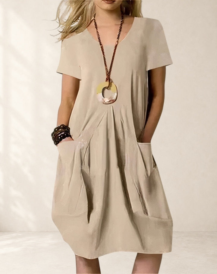 Easy Casual Flow Midi Dress