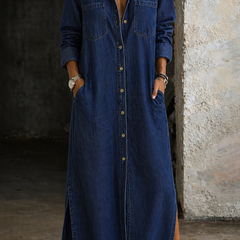 Denim Button Down Dress