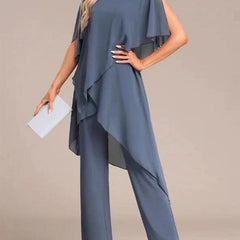 Round Neck Two-Piece Set