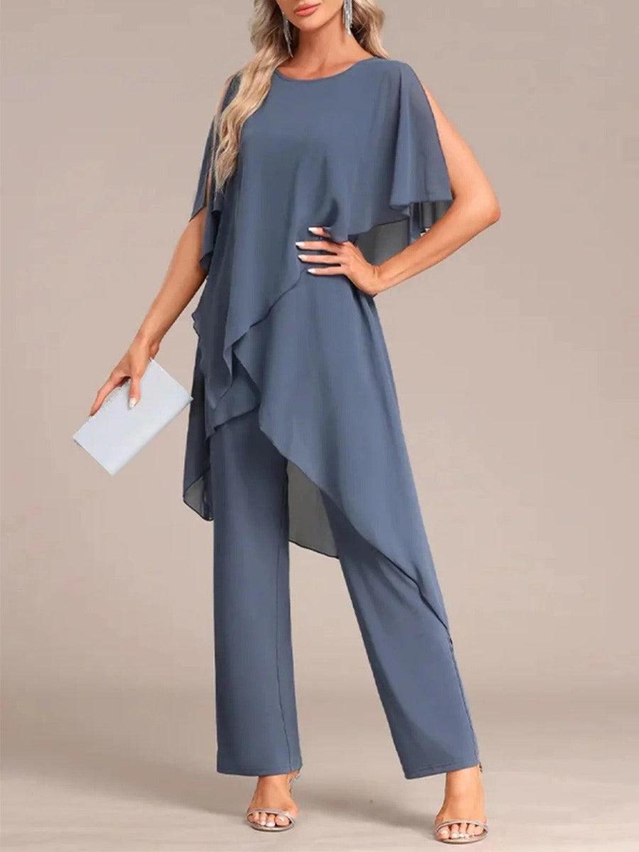 Round Neck Two-Piece Set