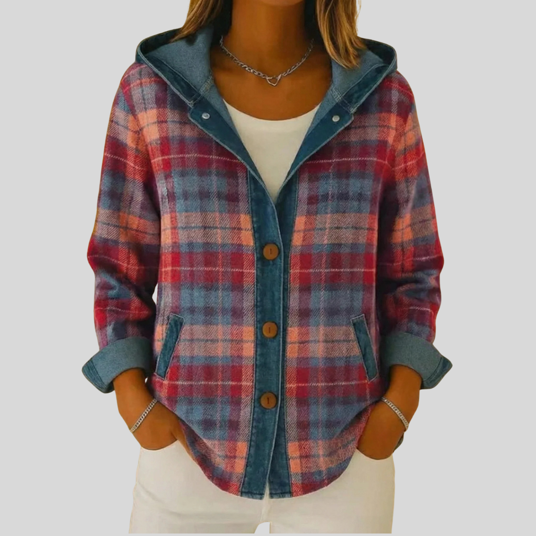 Hooded Plaid Shacket