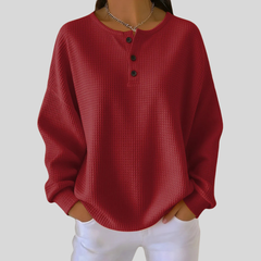 Casual Henley Sweatshirt