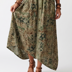 Nora | Oversized Button-Front Midi Dress with Pocket