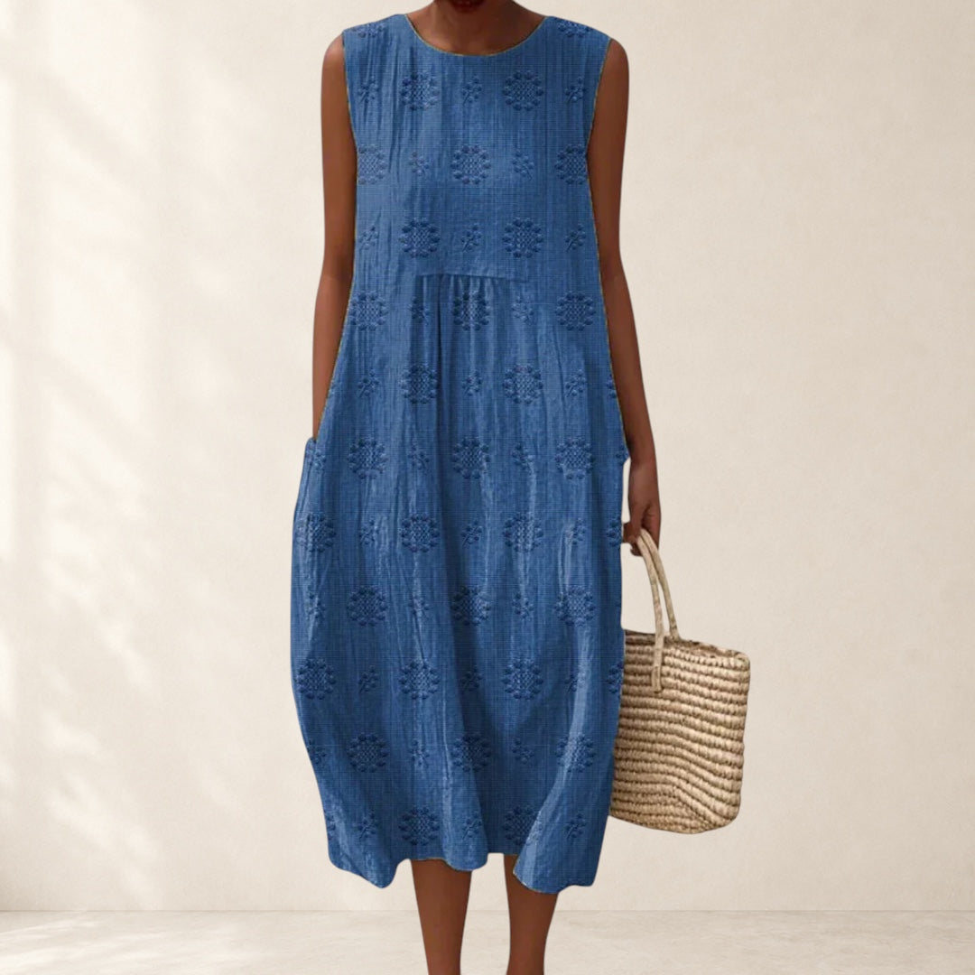 Elegant Dress with Pockets