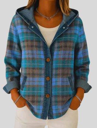 Hooded Plaid Shacket