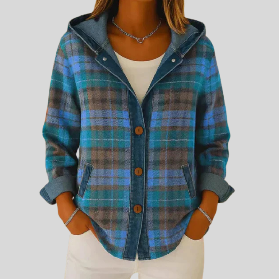 Hooded Plaid Shacket