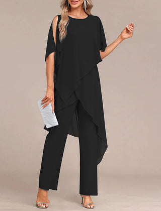 Round Neck Two-Piece Set