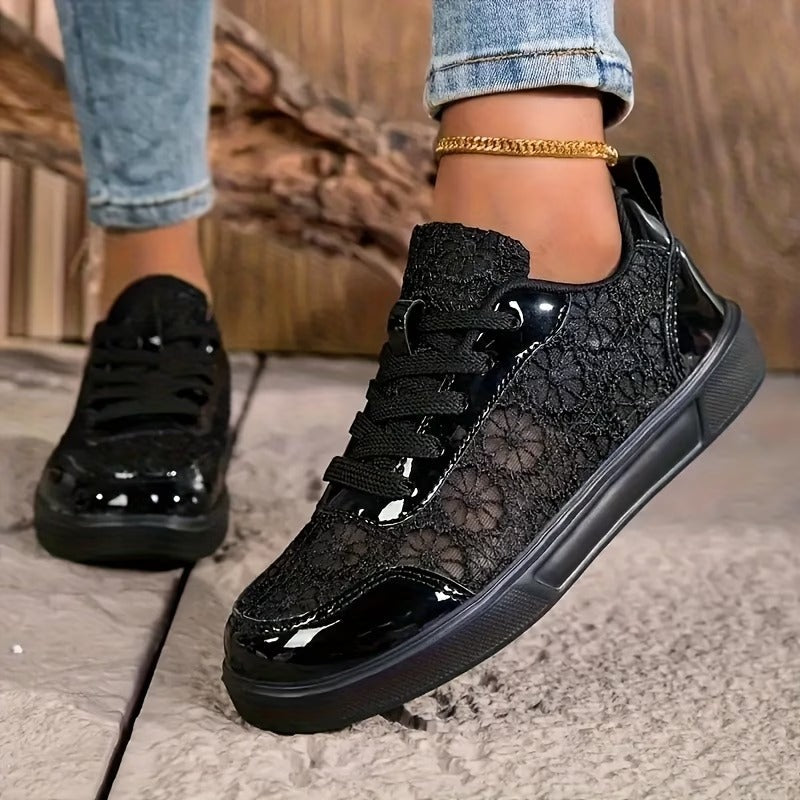 Floral Lace Sneakers