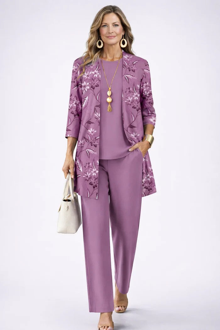 Elegant Three-Piece Set in Classic Style