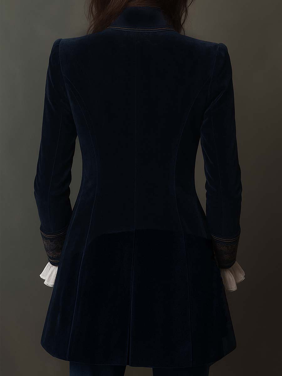 Embroidered Longline Jacket