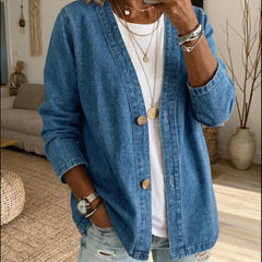 Denim Button Coat