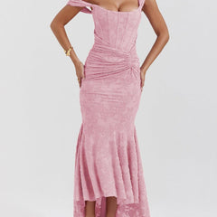 Lace Fishtail Midi Dress