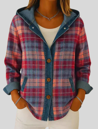 Hooded Plaid Shacket