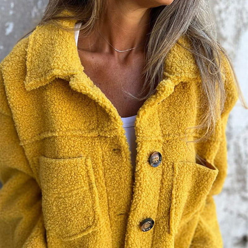 Selina | Stylish Teddy Jacket with Collar