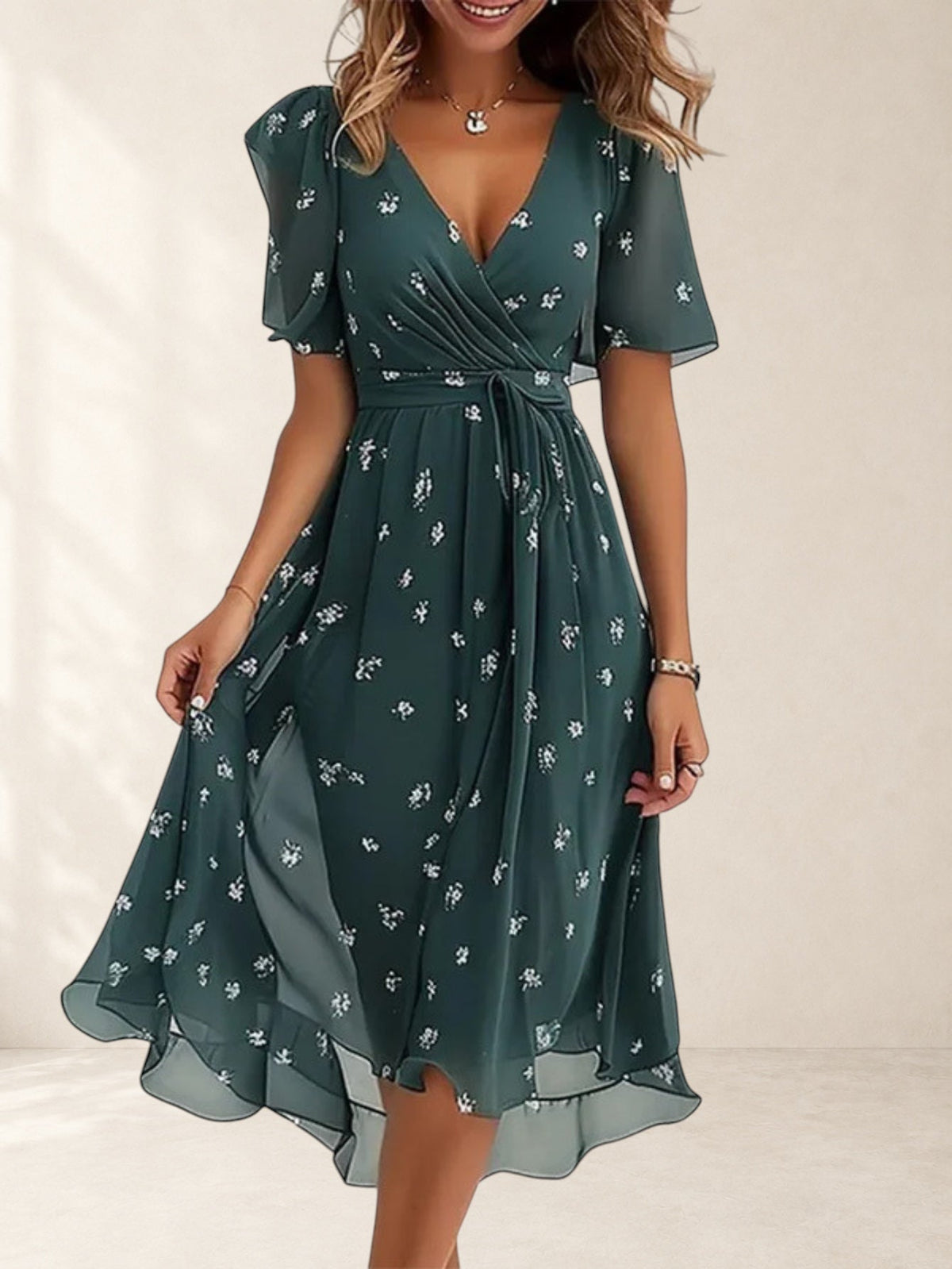 Summer Dress With Belly Cover