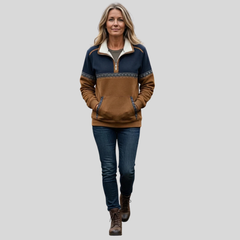 Sherpa Collar Half-Zip Pullover