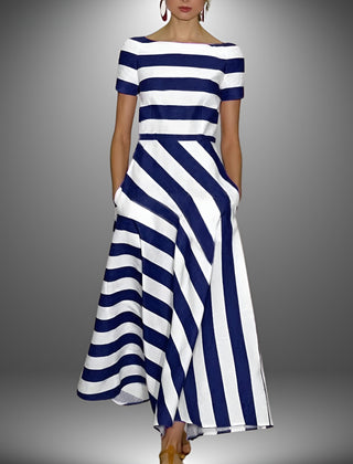 Effortless Modern Stripe Dress