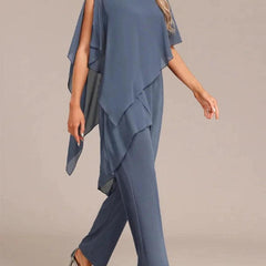 Round Neck Two-Piece Set