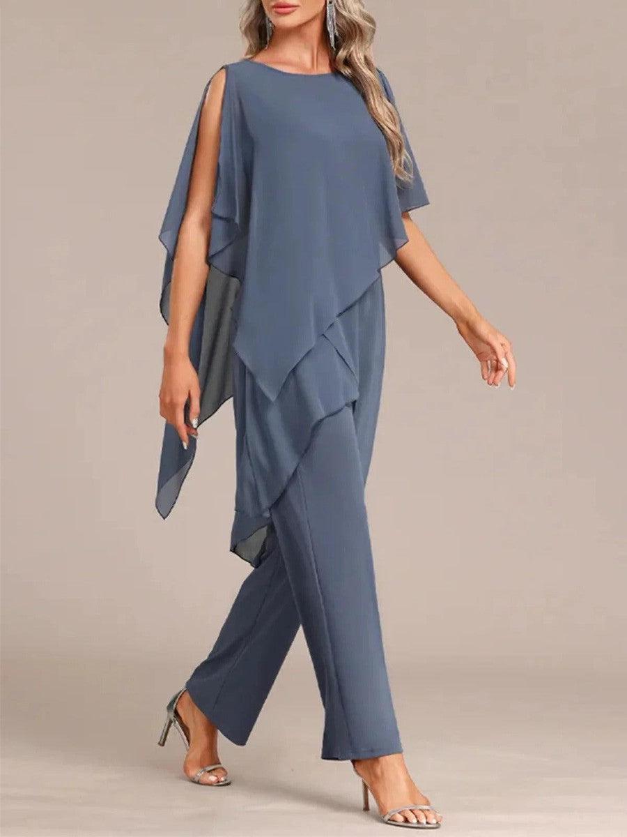 Round Neck Two-Piece Set