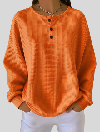 Casual Henley Sweatshirt