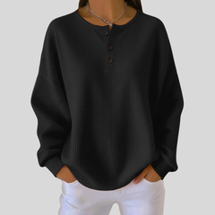 Casual Henley Sweatshirt