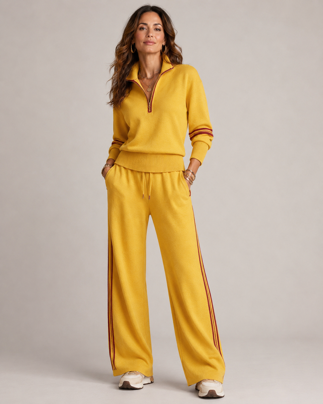 Zip Sweater Set