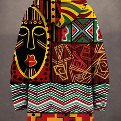 Heritage Art-Print Hooded Jacket