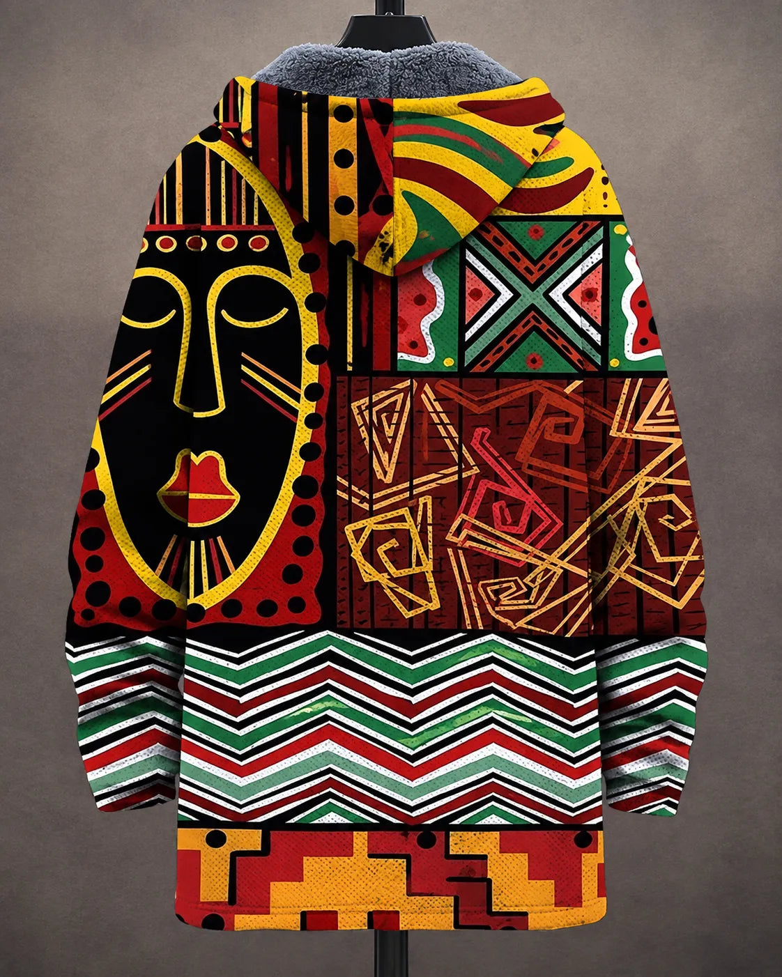 Heritage Art-Print Hooded Jacket
