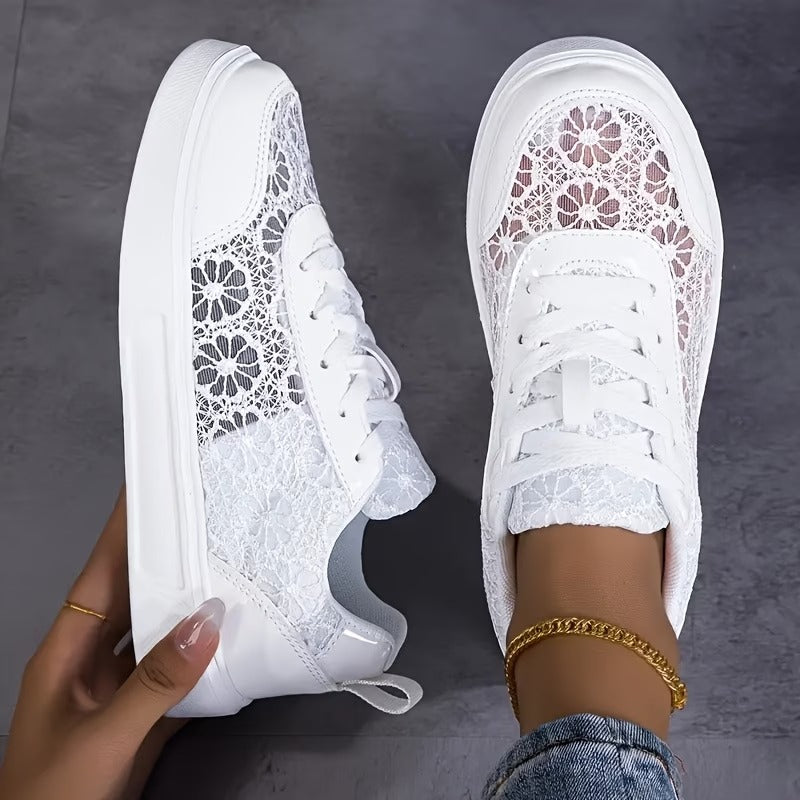 Floral Lace Sneakers