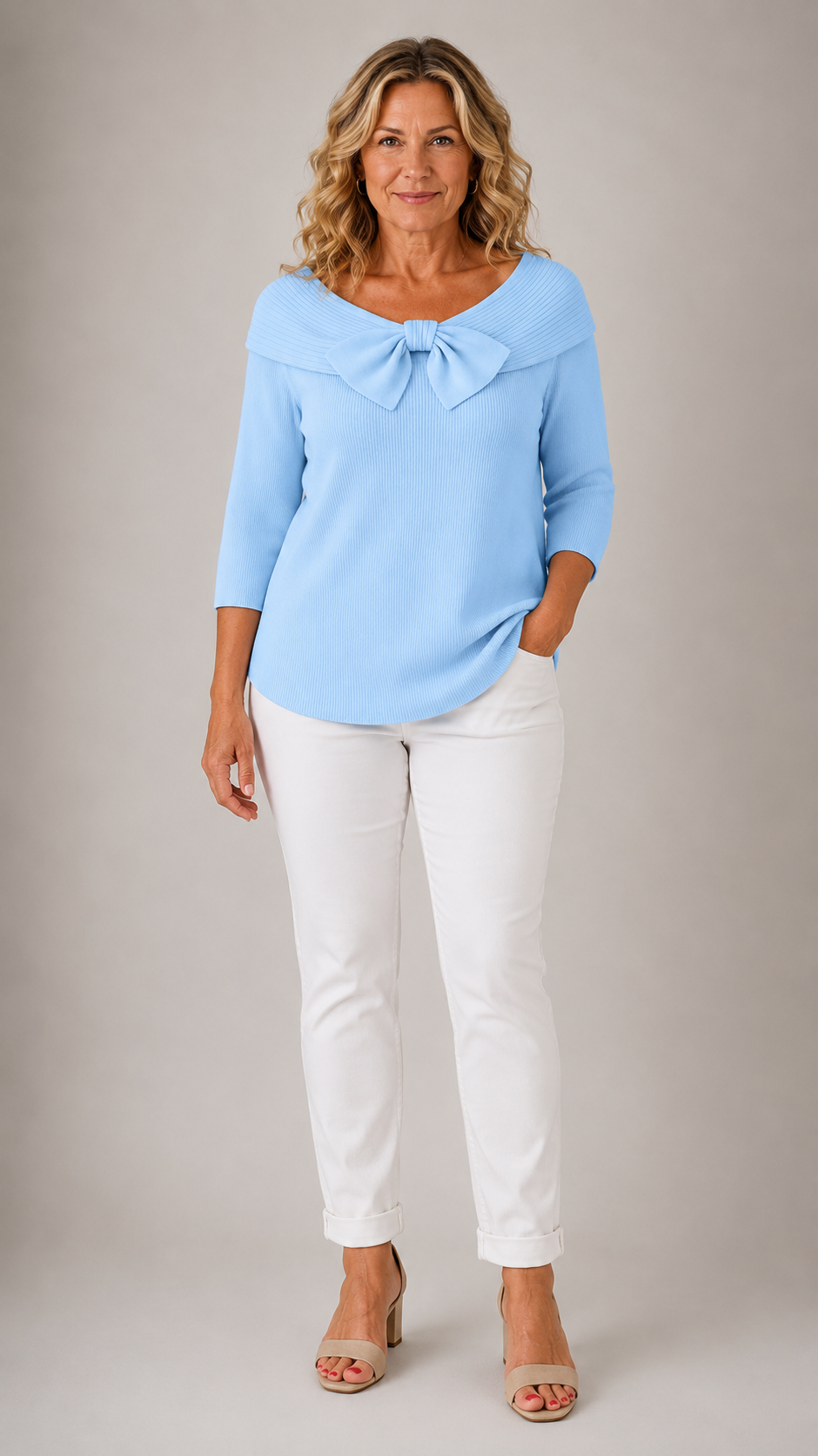 Giana | Elegant Bow Knit Jumper